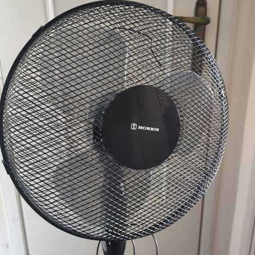 Morris MFS-16236 standing fan like new, black, 40W, adjustable height