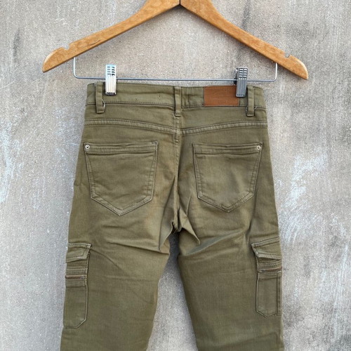 Cargo olive fitted pants no 34