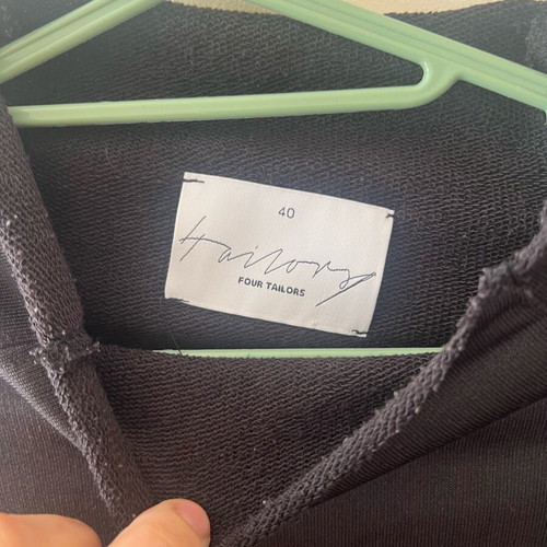 4 Tailors tracksuit set used, black with shiny effect