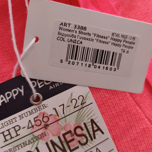 Happy People sports shorts new, gray and pink, size S