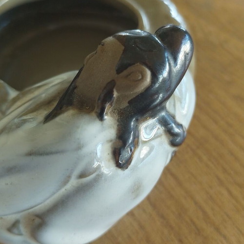 Asian traditional Shiwan Mudmen ceramic decoration, vintage 90s