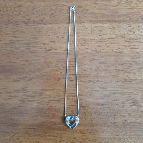 925 Silver Jewelry with Heart Pendant like new