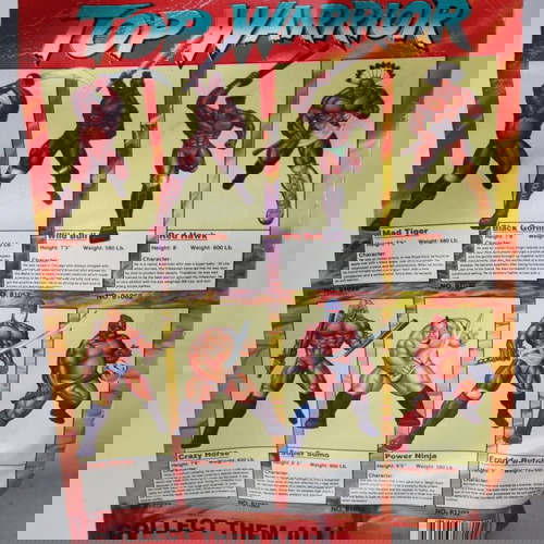 Φιγούρα Top Warrior Power Ninja 1993 σφραγισμένη vintage καινούργια