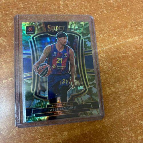 2025-26 Panini Select EuroLeague Green Camo #193 Will Clyburn Card FC Barcelona new