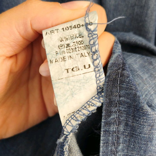 Denim dress Made in Italy 100% Tencel like new, one size