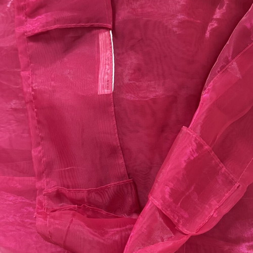 IKEA transparent curtains set of 3, fuchsia, orange & purple
