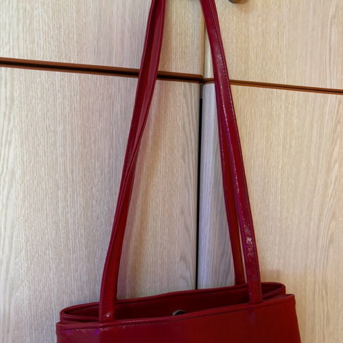 Women's shoulder bag used, red
