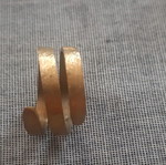 Dylos handmade copper ring gold matte, new