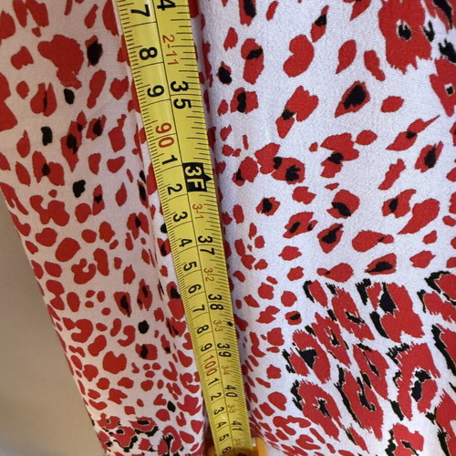 BSB Collection dress with red and white animal print, like new, size 40