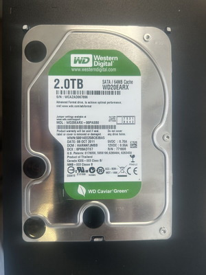 WD Caviar Green 2TB 3.5" HDD hard drive