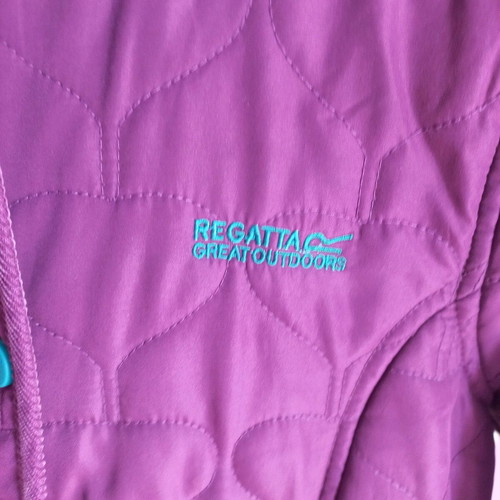 Regatta kids jacket purple like new for ages 10-12