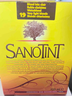 Sanotint Classic hair dye new, No 19 very light blonde 125ml