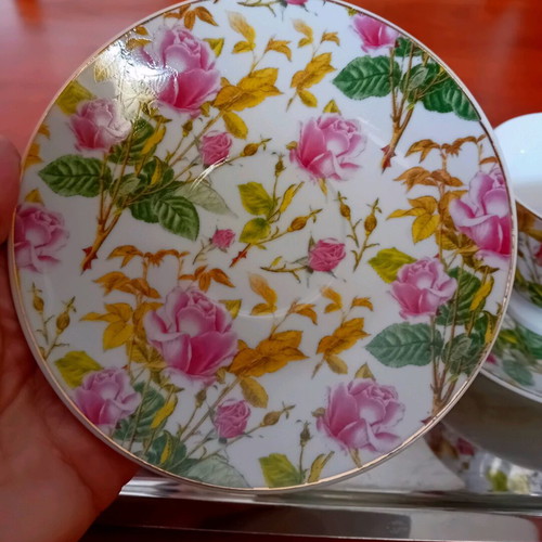 Limoges cups with saucers like new, set of two