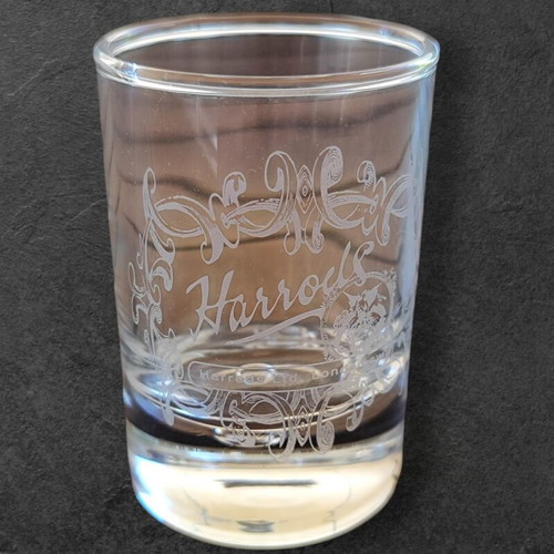 Harrods London collectible shot glass like new