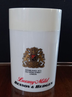 Collectible Benson & Hedges Luxury Mild 50 Cylindrical Packaging used
