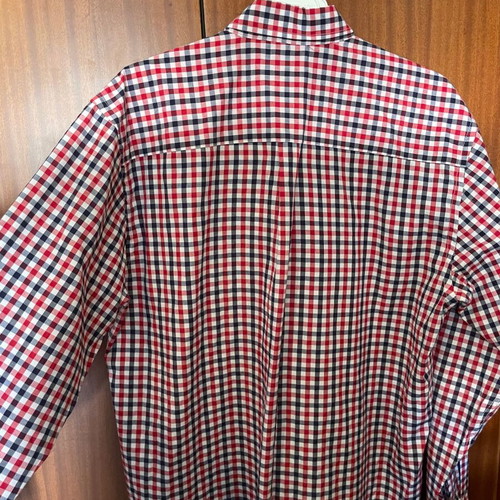 Gant men's checked shirt XL like new, red and pink