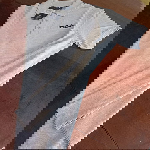 ΝΕΟ μπλουζακι -FILA Polo Mens NO S Light Grey -FILA Polo  αντρικό,ανοιχτό γκρι No S