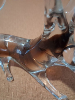 Murano dog figurine like new, 10×9 cm height