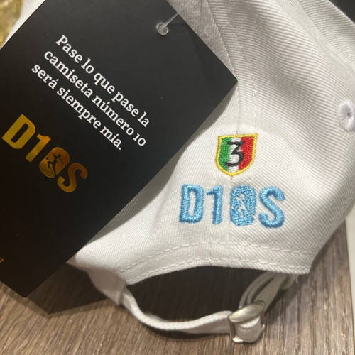 Maradona Official Store White D10S Cap new, embroidered logo