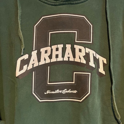 Carhartt hoodie size L very good condition, green
