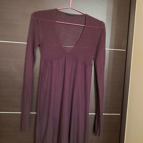 Knit dress used in burgundy Sisley size M