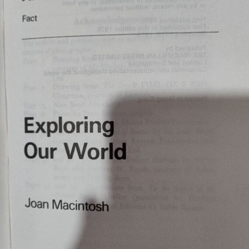 Exploring Our World book in English like new