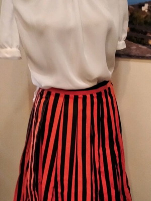 Skirt and blouse handmade, new cotton and georgette