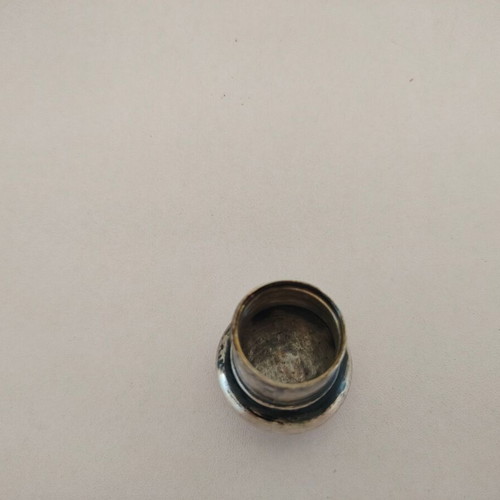 Glass bottle from barber set used