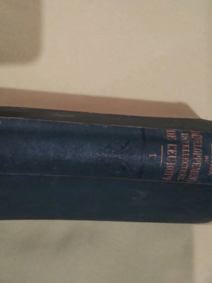 Collectible book from 1861 like new, Histoire.Developpement Intellectuel