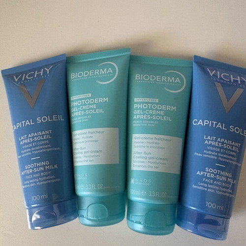 After Sun Vichy and Bioderma set 4x100 ml new