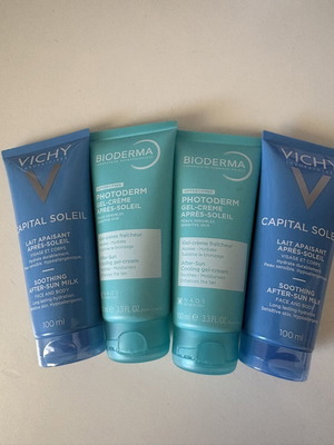 After Sun Vichy and Bioderma set 4x100 ml new
