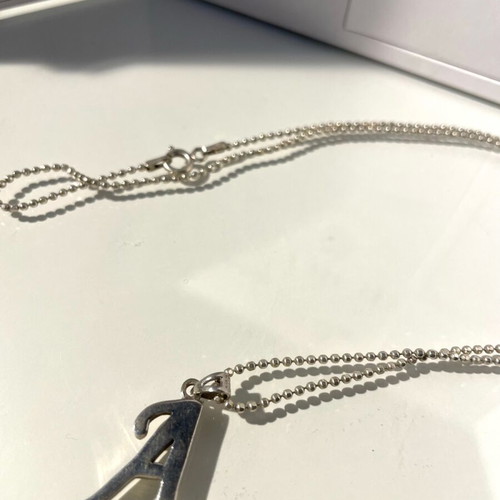 Monogram A Necklace Silver 925 like new