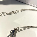 Monogram A Necklace Silver 925 like new