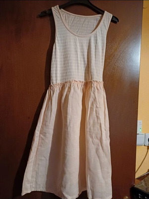 Beach dress pink used, size L with minor defect