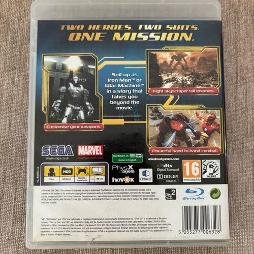 Iron Man 2 PlayStation 3 used, full English version