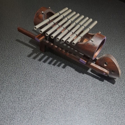 Traditional Ethnic Bamboo Metallophone Xylophone, handmade