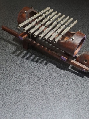 Traditional Ethnic Bamboo Metallophone Xylophone, handmade