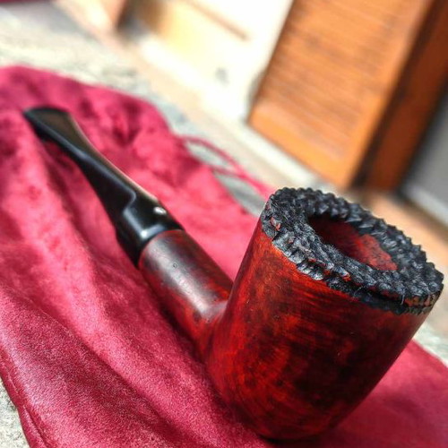 Handmade smoking pipe new from heather root with ebonite mouthpiece