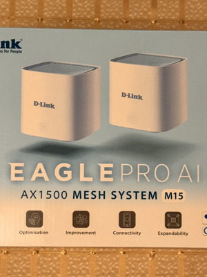 D-Link Eagle Pro AI AX1500 Mesh System M15 sealed, unused 2-pack