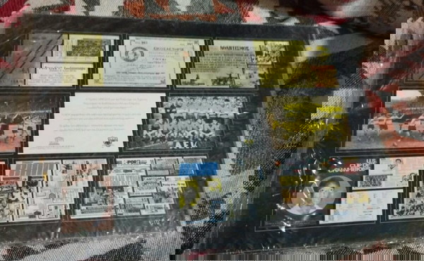 πλήρες σετ με 9 Καινούργιες Αθικτες καρτες της ΑΕΚ απο την συνεργασια της με την UNESCO
