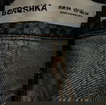  Bershka wide blue jeans