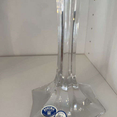 Classic Bohemian crystal candlesticks new