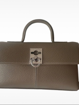 Cafune Stance wallet like new, gray and beige, real leather