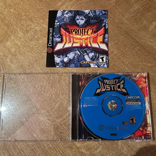Sega Dreamcast Project Justice NTSC-U like new, American edition