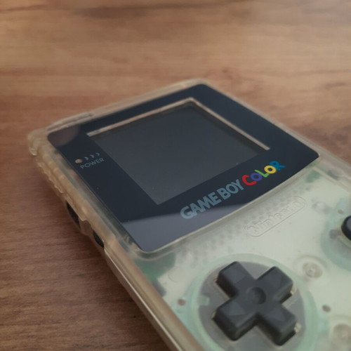 Nintendo Gameboy Color transparent handheld console