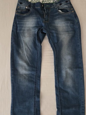 Brum Beby men's/teen denim jeans, blue faded