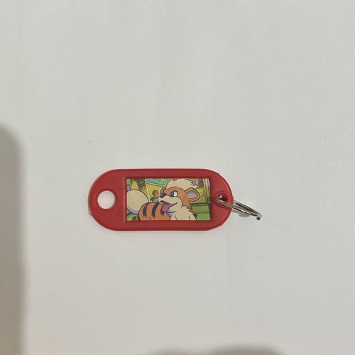 Pokemon TCG Growlithe Keychain new