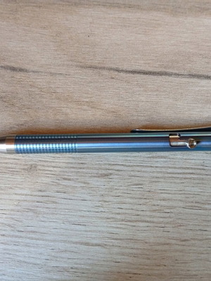 Custom Titanium Pen blue anodising, σαν καινούργιο