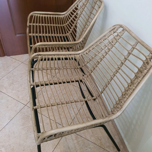 Outdoor chairs like new, set of 2