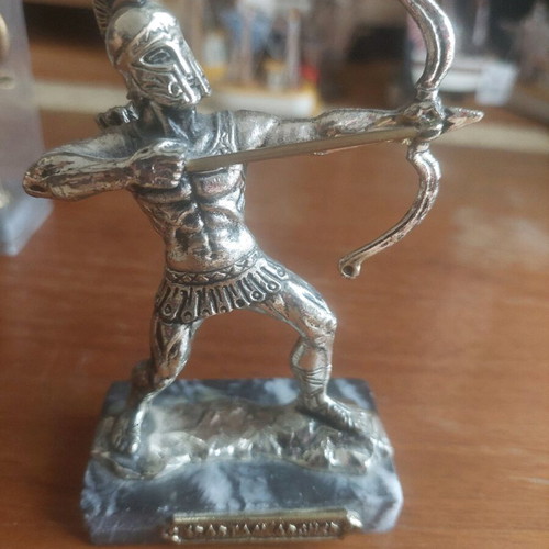 Spartan metal statue heavy, like new, height 12 cm